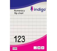 indigo A1 Numeracy Education Flip Chart Pad | 60 Pages | A1 Paper Sheets | Learning Resources | pack of 1 Flipchart