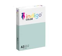 indigo A3 Multipurpose 80gsm Coloured Paper Ream of 500 Sheets (Light Pastel Blue)