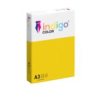 indigo A3 Multipurpose 80gsm Coloured Paper Ream of 500 Sheets (Medium Deep Yellow)