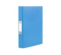 Indigo® A4 2-Ring Binder File Folders - Light Blue, 25 mm Spine, Pack of 3 | School, Office & Home Document Organisation