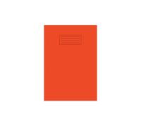 indigo® A4 60 Pages Exercise Book with Bright Laminated Cover - 8mm Lined and Margin (Single Pack, Orange)
