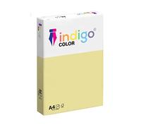 Indigo® A4 80gsm Coloured Copier Paper Multifunctional Ream 500 Sheets - Light Yellow