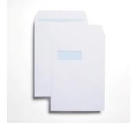 indigo® A4 C4 White Window Envelopes Self Seal for Posting mailing Home Office and Ecommerce -eco Friendly (1000)