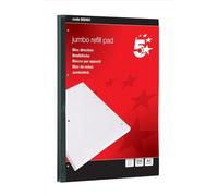 indigo A4 Jumbo Refill Pad, 200 Sheets, 4-Hole Punched, Ruled Loose Leaf Paper (902401)