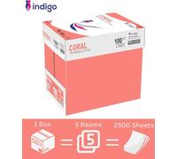 Indigo® A4 Premium White Multipurpose Copier Paper - 100GSM, 2500 Sheets, 1 Box - Smooth Finish for Inkjet, Laser & Copier Use