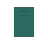 indigo® A4 School Exercise Books Lined and Margin 8mm Ruled Notebook (Pack of 1, Dark Green)