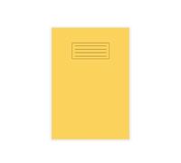 indigo® A4 School Exercise Books Lined and Margin 8mm Ruled Notebook (Pack of 1, Yellow)