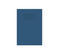 indigo® A4 School Exercise Books Lined and Margin 8mm Ruled Notebook (Pack of 5, Dark Blue)