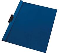 indigo® A4 Side Lock Clip File - 30 Sheets (Blue, Pack of 10)