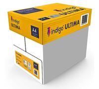 Indigo® A4 Ultima White Printer Paper - Box of 5 Reams (2500 Sheets, 75 GSM)