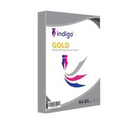 Indigo® A4 White Multipurpose Copier Paper - 80GSM, 200 Sheets | Compatible with Inkjet, Laser & Copier Printers | Smooth Finish for Home, Office & School Use