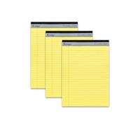 indigo A4 Yellow Ruled Legal Pad 8mm Lined and Margin Executive Refill Pad (3)