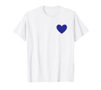 Indigo Affection | Abstract Visual Balance T-Shirt