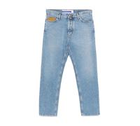 Indigo Blue Button Fly Jeans - male - Jacob Cohën - Straight Fit Jeans - Blue - W38 - Jeans W38