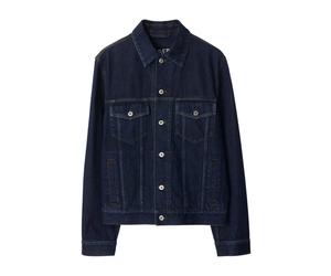 Indigo Blue Front Button Fastening Coat- male- Burberry- Denim Jackets- Blue- L- Jackets L