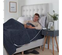 (Indigo Blue) Slumberdown Comfy Hugs Heated Throw