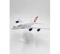 indigo® British Airways Airbus A380 Diecast Metal Model Aircraft with Display Stand, 1:400 Scale Airline Aeroplane Collectable Display Jet Airliner Replica, Aviation Gift for Collectors & Enthusiasts