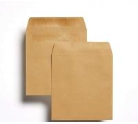 Indigo® Brown Wage Envelopes - 102 x 108mm Plain Manilla Money & Pay Packet Envelopes - 90gsm Paper, (Pack of 100)