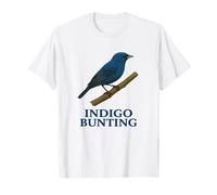 Indigo Bunting Bird Tee: Songbird Outdoors Nature Design T-Shirt