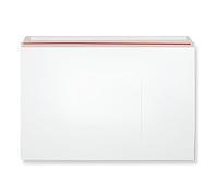 Indigo® C2 & C3 White All Board Envelopes - Peel & Seal, Heavy-Duty, Eco-Friendly Mailing (C2: 444x625mm, C3: 324x458mm) (C2, Wallet, Pack of 50)