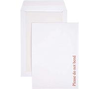 indigo® C4 (324 x 229 mm) Board Back Pocket Peel & Seal Envelopes Printed (White, Pack of 125)