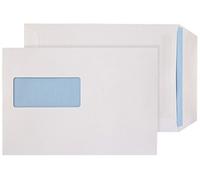 Indigo C5 229 x 162 mm White Window Self Seal Pocket Envelopes Pack of 50