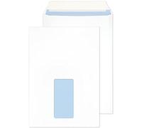 Indigo® C5 White Window Envelopes - Peel & Seal, 229x162mm, 90GSM, Eco-Friendly (Pack of 500)