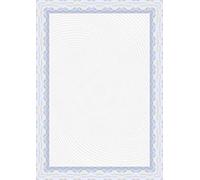 indigo Certificate Paper for Awards 200 GSM Premium A4 Printed Paper for Awards Pack 30 (Blue Border)