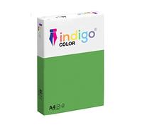 Indigo Color Paper A4 80 GSM Multifuctional Coloured Copier Paper 1 Ream 500 Sheets (Medium Deep Green)