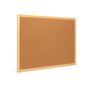 Indigo® Cork Board 400 x 300mm - Reversible Heavy Duty Notice Board with Natural Cork Surface - Includes Free Wall Fixings & Mounting Kit