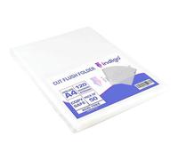 indigo® Cut Flush Folder - Top and Side Opening Folder for A4 Paper - 120 Micron - Pack of 50