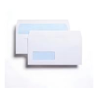 Indigo DL White Window Self Seal Envelopes 80gsm Pack of 50 : 110 x 220