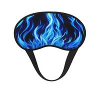 Indigo Flame Print Sleeping Mask for Adults Blackout, Comfortable Eye Mask Blocking Light for Travel, Yoga