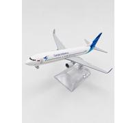 Indigo® Garuda Indonesia Boeing 737 Aircraft Model Plane with Display Stand, Die Cast Airplane Collectible, Airline Passenger Jet Replica, Desktop Display Ornament, Aviation Gift for Collectors & Plan