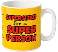 indigo® Giant Novelty Mug 900ml - Extra Large Funny Coffee Mug with Measuring Scale - Big Ceramic Tea Cup, Supersized Brew Mug - Microwave & Dishwasher Safe - Unique Gift for Him Her, Office & Home