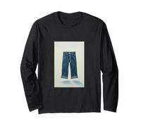 Indigo Icons Painterly Denim Art for The True Denimhead Long Sleeve T-Shirt