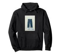 Indigo Icons Painterly Denim Art for the True Denimhead Pullover Hoodie