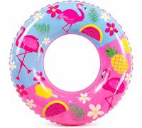 Indigo® Inflatable Flamingo Swim Ring 80cm - Tropical Pool Float for Beach & Pool