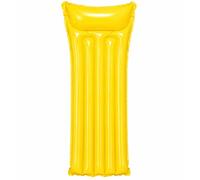 Indigo® Inflatable Pool Float Lilo - 183x69cm Air Bed Mattress, Lightweight Summer Lounger for Adults & Kids, Beach, Pool & Garden Use (Yellow, Pack of 1)