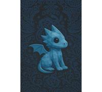 Indigo Intricacies Dragon || Lined Notebook, 6x9, 120 Pages: A mystical space for journaling, spellwork, strategy, or secrets
