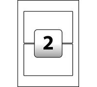 indigo® Multipurpose White A4 Labels - 100 Sheets per Box - Inkjet, Laser, and Copier (2 Label Per Sheet (199.6 x 143.5mm))
