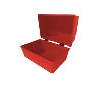 Indigo® Office Index Record Card Box - Durable Red Filing Box for (8" x 5") Cards, Perfect for Organizing Notes, Contacts, and Records