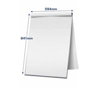 indigo Orchid® Recycled White Flipchart Pad A1 - 40 Sheets, Premium Thick Paper, Smooth Writing Surface, Eco-Friendly Presentation Pad for Office, School & Meetings (1)