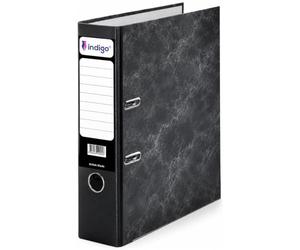 Indigo® Premium A4 Lever Arch File 70mm Spine - Cloud Marble Finish, FSC Certified, Heavy Duty Ring Binder for Office, School & Home Filing - Pack of 5