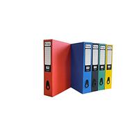 indigo® Premium Box File - Foolscap - 75 mm (Assorted, Pack of 5)