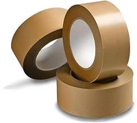indigo® Premium Brown Framers Tape - Self-Adhesive Picture Framing, Masking & Packaging Tape (75mm x 50m, Pack of 3)