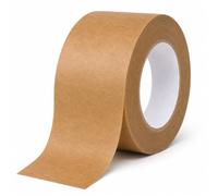 indigo® Premium Brown Kraft Paper Framers Tape - Self-Adhesive Picture Framing, Masking & Packaging Tape (75mm x 50m, Pack of 5)