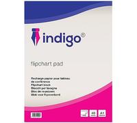 indigo® Premium Flipchart Pad - A1 Size, Perforated for Easy Tear-Off, Bleed-Through Resistant (40 Sheets) - Pack of 3