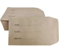 Indigo® Printed Money Dinner Brown Manilla Envelopes - Secure and Durable for Cash and Documents (Pack of 50)