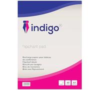indigo® Recycled White Flipchart Pad - A1 Size, 40 Sheets - Bleed-Resistant Paper with Easy Tear-Off Perforation - Office & Classroom Presentation Pad